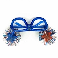 Lunettes de fête nationale américaine de haute qualité LED décorations de fête de vacances lumineuses approvisionnement en plastique