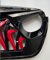 Grille anti-corrosion et résistante à l'usure élevée pour Wrangle fit pour Mustang modifier Shark style Grille de météore noir mat