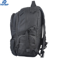 Sac à dos tactique de voyage robuste et imperméable en polyester avec fermeture éclair et porte-clés intégré pour l'extérieur