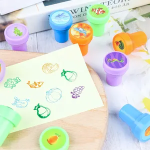 Hot-selling 26 Pcs Various Shapes Pattern Plastic Kids Children Toy Stamps