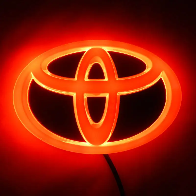 カスタムネオントヨタロゴサイン広告照明付きトヨタエンブレムネオンライトロゴ