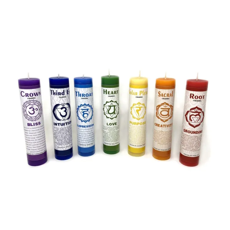 chakra meditation candle Prayer spiritual spell 7 day Scented Candles