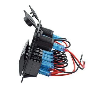 Chargeur double USB DC 24V, prise <span class=keywords><strong>de</strong></span> courant 12v, 5 gangs, panneau d'interrupteur à bascule pour bateau marin - Product Image 5