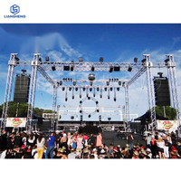 Sistema de escenario de Evento de metal con altavoz con pantallas de armazón de aluminio de techo para evento, concierto, DJ, iluminación de escenario, armazón de aluminio
