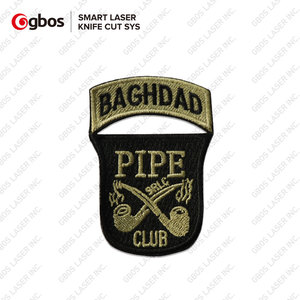 GBos Hot Bán hàn sắt cạnh đốt CCD máy ảnh máy cắt tự động dệt thêu nhãn cắt - Product Image 5