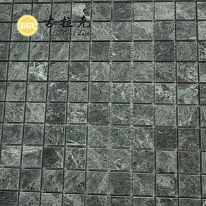 Belle mosaïque de forme carrée en marbre vert Verde <span class=keywords><strong>Alpi</strong></span> pour mur et sol de cuisine de salle de bain - Product Image 4