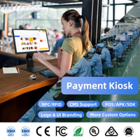 Écran numérique de comptoir de 21,5 pouces, écran de cuisine, tablette Android 11, écran tactile, système de point de vente pour restaurant, kiosque, animations graphiques