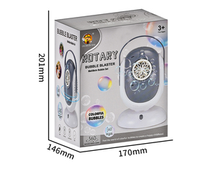 Venta al por mayor totalmente automática 360 ° etapa giratoria potente máquina de soplado de burbujas para la fiesta - Product Image 2