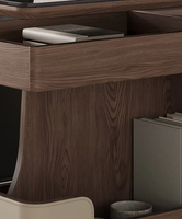 Table basse multifonctionnelle convertible en bois massif durable avec rangement, style moderne, fabriquée en Chine
