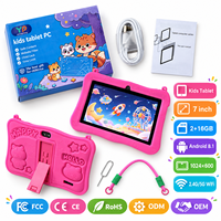 Tablette pour enfants, nouvelle tablette éducative Android haute performance, processeur quadricœur MTK, écran HD 7 pouces avec Wi-Fi, certifiée ROHS, batterie longue durée