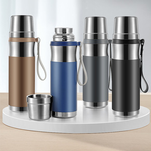 Jiakang Stainless Steel Insulated Water <b>Bottle</b> 316 Food Grade Large Capacity With Tea Infuser Travel Use - Product Image 2