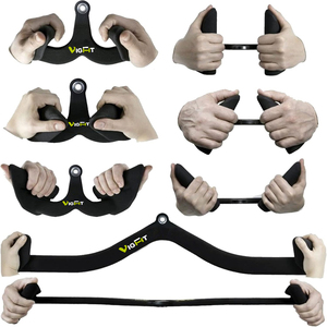 VIGFIT LATプルダウンバーケーブルマシン用LATプルダウンアタッチメントTバー<span class=keywords><strong>V</strong></span>バーケーブルアタッチメントバックストレングストレーニングハンドル - Product Image 3