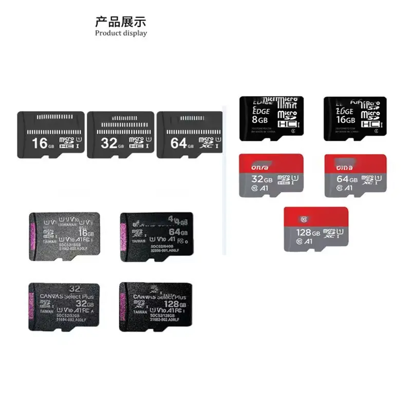 Fabbrica Ce Rohs Fcc 8 16 32gb 64gb 128 gb scheda di memoria per telefono auto Dvr Gps 128 Gb 256gb Tf Sd Card 512gb schede di memoria per fotocamera