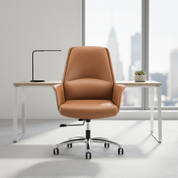 Mobilier de bureau Mobilier de bureau réglable Boss Chaise ergonomique confortable pivotante Chaises de bureau en cuir
