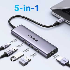 ฮับ USB-C 5-in-1พร้อม <span class=keywords><strong>HDMI</strong></span> <span class=keywords><strong>4K</strong></span> 60Hz จัดส่งพลังงาน100W พอร์ต3.0ข้อมูล3 USB-A อะแดปเตอร์แท่นชาร์จ USB สำหรับ MacBook PR - Product Image 6