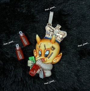 จี้เพชรโมอิสซาไนต์เงินแท้ 925 คุณภาพสูง ดีไซน์การ์ตูนรูปปีศาจ สำหรับงานปาร์ตี้ ราคาดี มีจำหน่ายแล้ว - Product Image 1