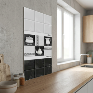 Magnifiques carreaux muraux en céramique brillante de style campagnard pour hôtel, restaurant, cuisine, usage extérieur, taille 300x450mm, imperméables, durables - Product Image 1