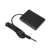 Pédale universelle de gros pour clavier, pédale d'amortissement, pédale électronique, clavier MIDI, prise 6,35 mm, double interrupteur AB