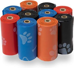 Sacs à déjections canines biodégradables avec distributeur, accessoires pour animaux de compagnie, sacs anti-fuite pour nettoyage extérieur - Product Image 2
