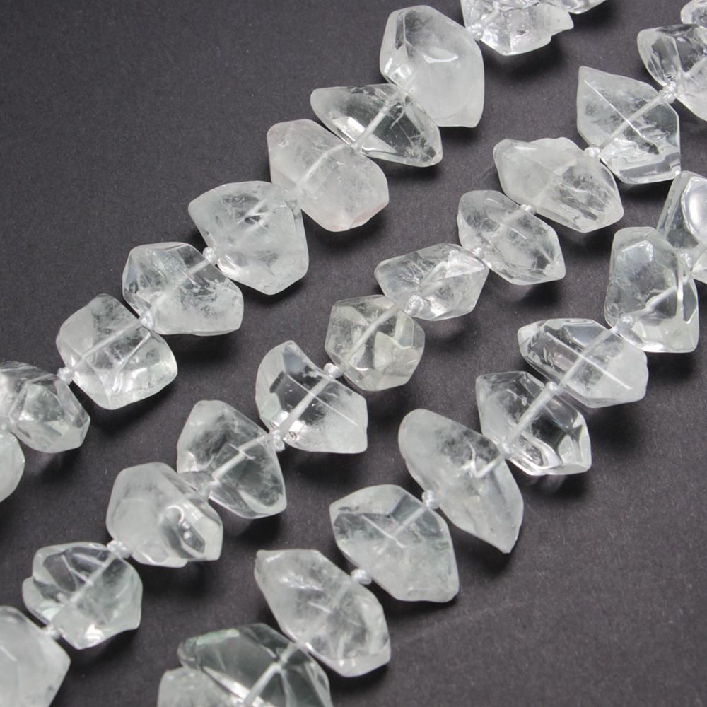 LS-A1139 Новое поступление натуральный прозрачный кристалл кварца среднее отверстие бусины для ожерелий/браслет ювелирных изделий diy свободные шарики драгоценного камня
