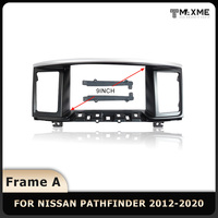 Set lengkap 9 inci kabel Audio Canbus untuk Nissan Pathfinder 2012-2020 Hitam Perak suku cadang otomotif bingkai layar besar Android Mobil
