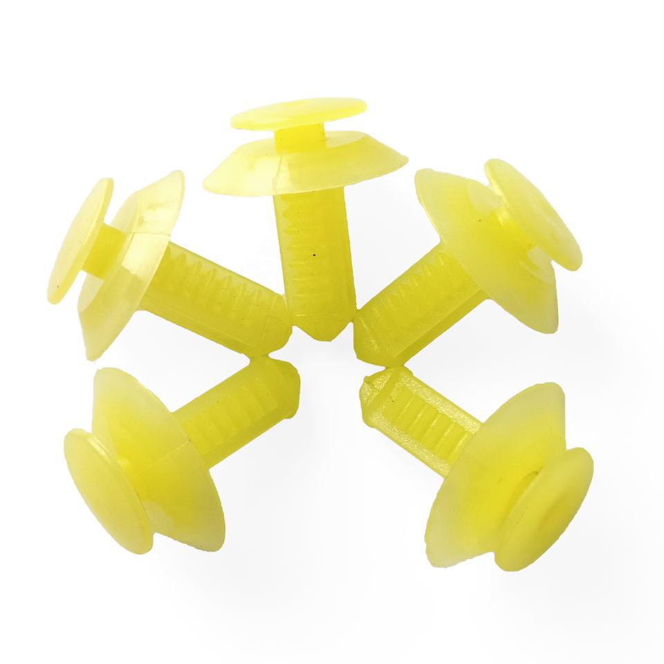 Auto Plastic Retaining Rivet PA66 Material Yellow Automotive Nylon Car ...