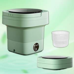 Mini Lave-linge Portable Pliable de Gros avec Sécheuse et Panier d'Égouttage Rotatif, Capacité 13L - Product Image 4