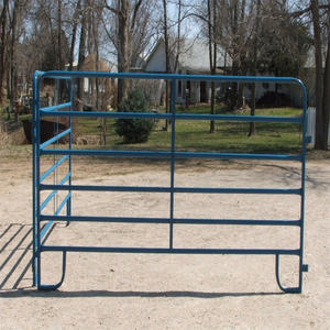 El mejor panel de valla de caballo portátil para <span class=keywords><strong>corrales</strong></span> de caballos, pluma redonda de caballo de tubo de acero galvanizado de 6 '-9', corral de poni/alpaca - Product Image 3