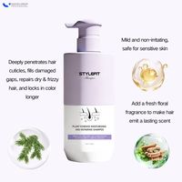 Sampo Asam Amino Minyak Argan Vegan Organik 750ml Perawatan Rambut Alami Profesional Pembersih Penghalus Penguat Perbaikan
