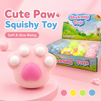 Jouet Squishy Patte de Chat Rempli de Farine, à Rebond Lent, Anti-Stress et Fidget Toy