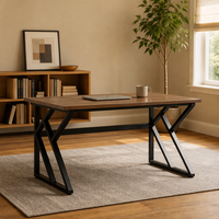 Bureau de direction de 72,8 pouces en gros, grand bureau informatique, poste de travail moderne et simple, bureau pour ordinateur portable, mobilier de bureau professionnel