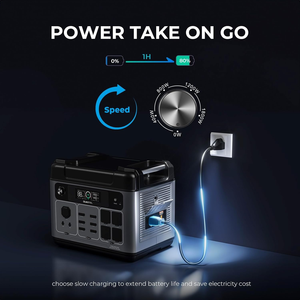 3000W UPS 2048Wh Solar <b>Backup</b> Power Station With Expandable <b>Batteries</b> Super 2200W Portable Generator P2001E PLUS QC PD Fast Char - Product Image 3