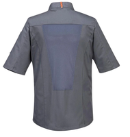 Nouvelle veste de chef d'été, uniforme de chef, chemise de service alimentaire pour restaurant, hôtel, blouse de chef à dos en maille respirante, unisexe, couleur personnalisable