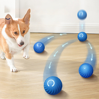Yun Intelligentes Umweltfreundliches Plastik-Selbstschwung-Springspielzeug für Haustiere Elektrisch Vibrierender Kau- und Rollball für Hunde und Katzen