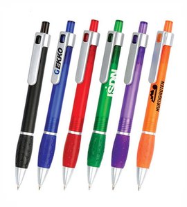 Bolígrafo de colores con pulsador, bolígrafo de plástico con punta de bala, bolígrafo de punta redonda de 0,7 mm, bolígrafo de oficina, bolígrafo de tinta azul - Product Image 5