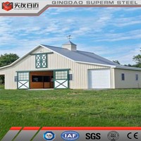 Bâtiment de ferme en acier préfabriqué Structure en acier Construction préfabriquée Étable à chevaux Abri pour chevaux de haute qualité