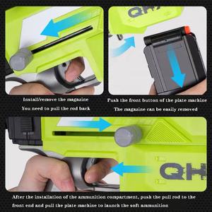 Hangqi-pistola de aire eléctrica para niños, juguete de pistola de balas blandas con cargador y objetivo, 416 - Product Image 4