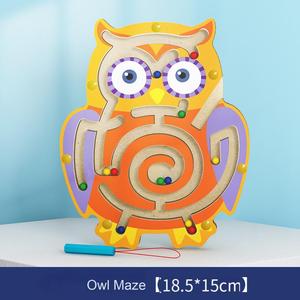 Puzzle de piste en bois pour enfants en gros de haute qualité éducation précoce jeu de <span class=keywords><strong>labyrinthe</strong></span> magnétique Animal jouet éducatif - Product Image 6