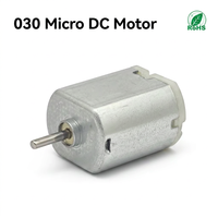 Moteur micro DC plat personnalisé 030, haute vitesse, à balais en carbone, 3V 5V 6V 12V, conforme RoHS, mini moteur brossé pour appareil photo et jouet électrique