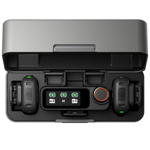 เคสชาร์จ DJI <span class=keywords><strong>Mic</strong></span> 3 ความจุแบตเตอรี่ 1950mAh ไมโครโฟนไร้สายแบบหนีบปกเสื้อ DJI รุ่นใหม่ ไมโครโฟนแบบคล้องคอ บันทึกเสียงได้นาน 28 ชั่วโมง และบันทึกเสียงภายในแบบ 32-bit Float - Product Image 5