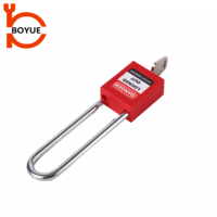 Cadenas de sécurité ABS Loto Boyue Industrial 76 mm avec anse rouge et clé maîtresse