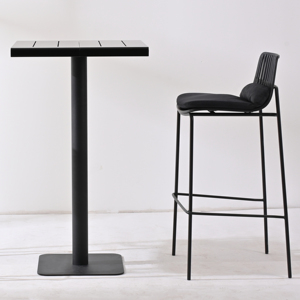 Wholesale Factory Furniture Modern Design Coffee Shop Restaurant High Table Black Outdoor <strong>Bar</strong> Counter Table - Product Image 1