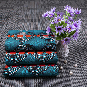 Haute qualité 6 Yard Nigeria <span class=keywords><strong>cire</strong></span> impression tissu vraie <span class=keywords><strong>cire</strong></span> Ankara africain <span class=keywords><strong>cire</strong></span> impression tissu pour robe de soirée - Product Image 6