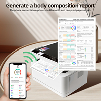 Báscula de grasa corporal única, gimnasios domésticos personalizados, clínicas, instituciones de belleza, báscula de grasa corporal inteligente de 8 electrodos adecuada