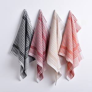 Torchon de cuisine personnalisé torchon à vaisselle mouchoir textile <span class=keywords><strong>petit</strong></span> carré 100% coton haute qualité ensemble de torchons teints en fil - Product Image 2