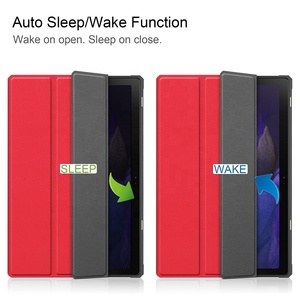 Funda con Soporte Tríptico de PU y TPU para <span class=keywords><strong>Samsung</strong></span> Galaxy <span class=keywords><strong>Tab</strong></span> <span class=keywords><strong>A8</strong></span> SM-X200 X205 de 10.5 Pulgadas con Soporte para Lápiz - Product Image 4