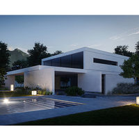 Vente en gros de villas préfabriquées de luxe pour hôtels aux Philippines, maisons préfabriquées LGS en Chine