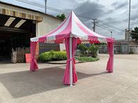 Tente Pagode Extérieure en Alliage d'Aluminium avec Cadre d'Ombrage pour Fêtes, Mariages, Salons Commerciaux, Tente Pagode Personnalisée en Tissu PVC de Haute Qualité