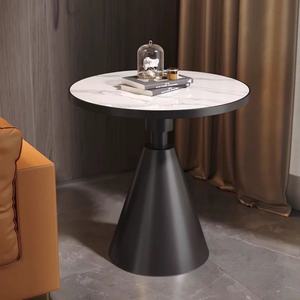 Table basse de luxe nordique en marbre léger, table d'appoint pour canapé, balcon, hôtel - Table en ardoise pour influenceurs - Product Image 4