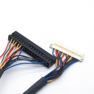 공장 OEM DF19 20핀 - 2.0 피치 34P 듀퐁 남성 여성 LVDS 스크린 케이블 (광고 기기, 노트북 LCD 패널용) - Product Image 2
